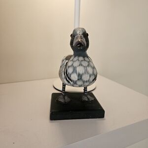 Duck on a stand.